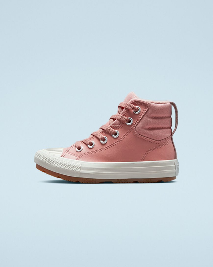 Zapatillas Altas Converse Cuero Chuck Taylor All Star Berkshire Boot Color Niña Rosas | PE 4P28L0